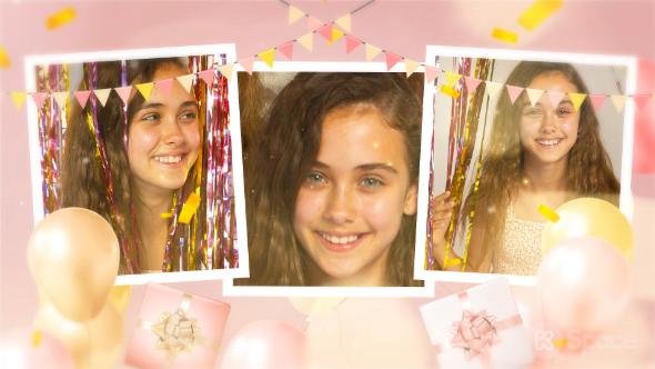 Presentes e Balões Rosa